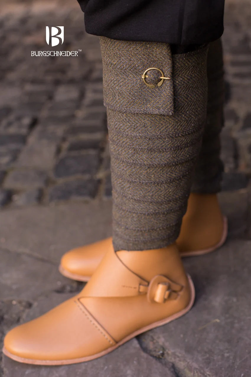 Wadenwickel Fischgrätmuster | Fischgrät Wadenwickel oliv grün