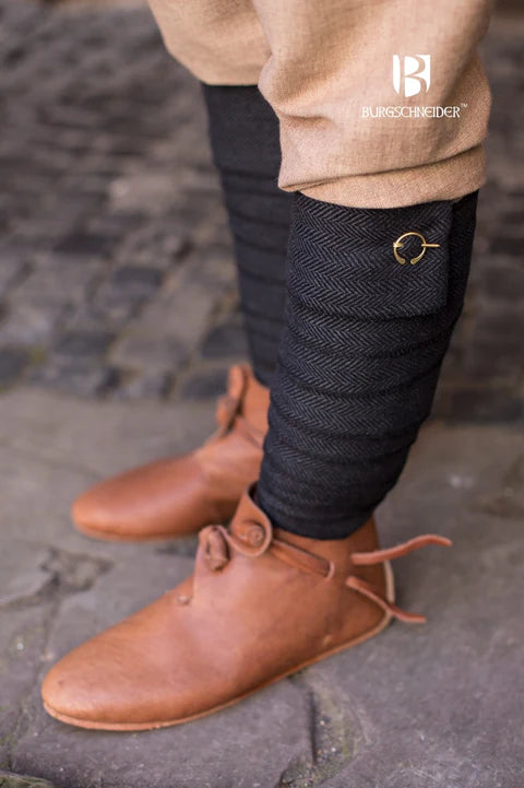 Wadenwickel Fischgrätmuster | Fischgrät Wadenwickel schwarz