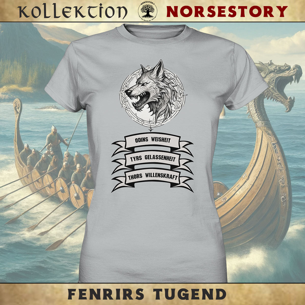 Fenrir und Fenris Wolf Shirt