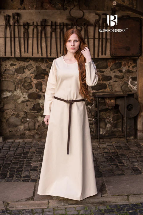 Unterkleid Wikinger Kleid Schildmaid Freya natur