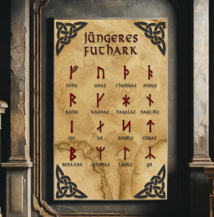 Das jüngere Futhark als Wandfoto