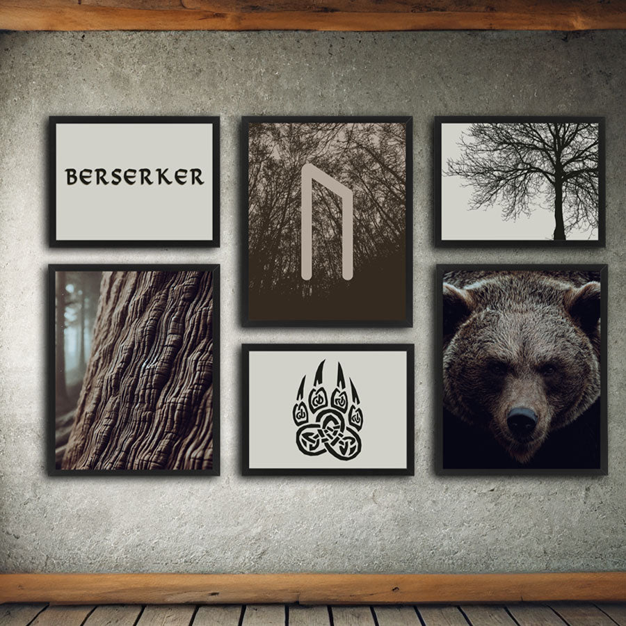 Berserker Wandposter Wikinger Wandbilder