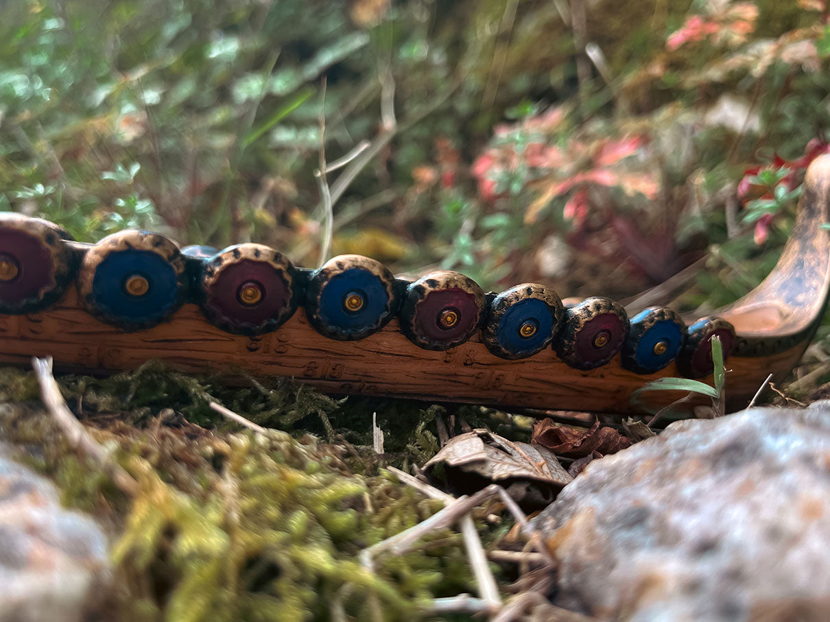 Details vom Räucherstäbchenhalter