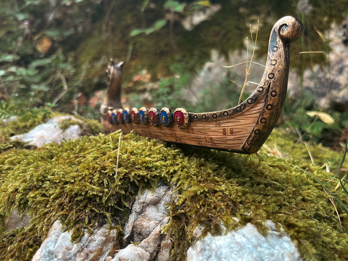 Wikinger Langschiff für Räucherstäbchen