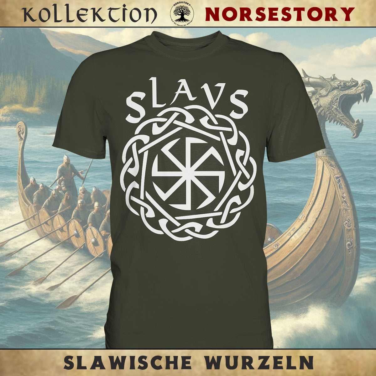 Slawisches Wikinger T-Shirt für Männer
