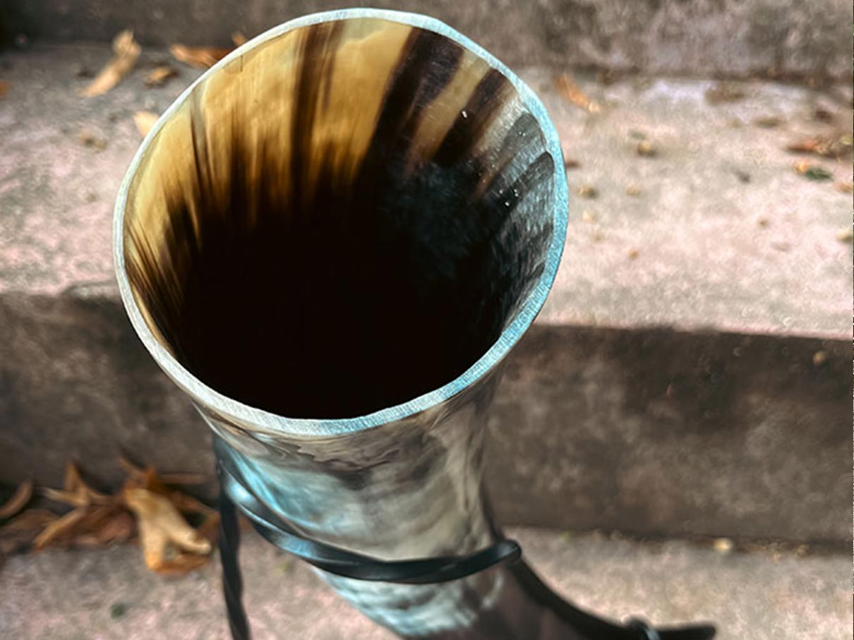 Wikinger Trinkhorn - Mittelalterliches Trinkhorn