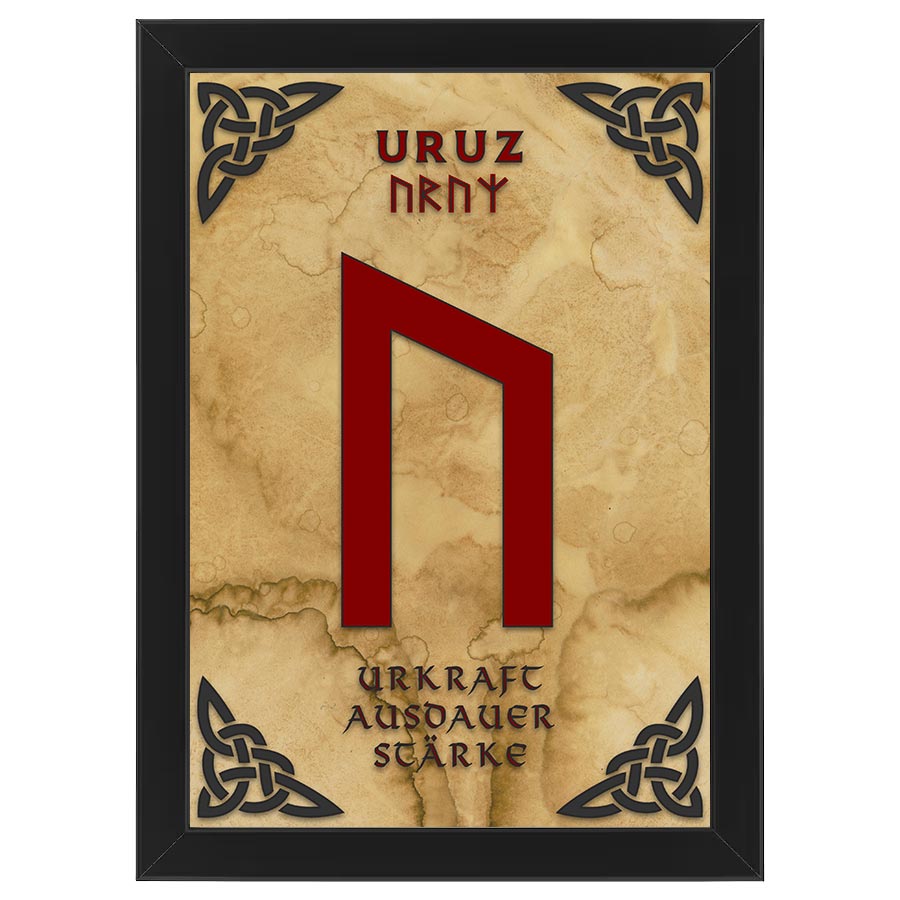 Rune Uruz auf einem 20x30cm Wandposter