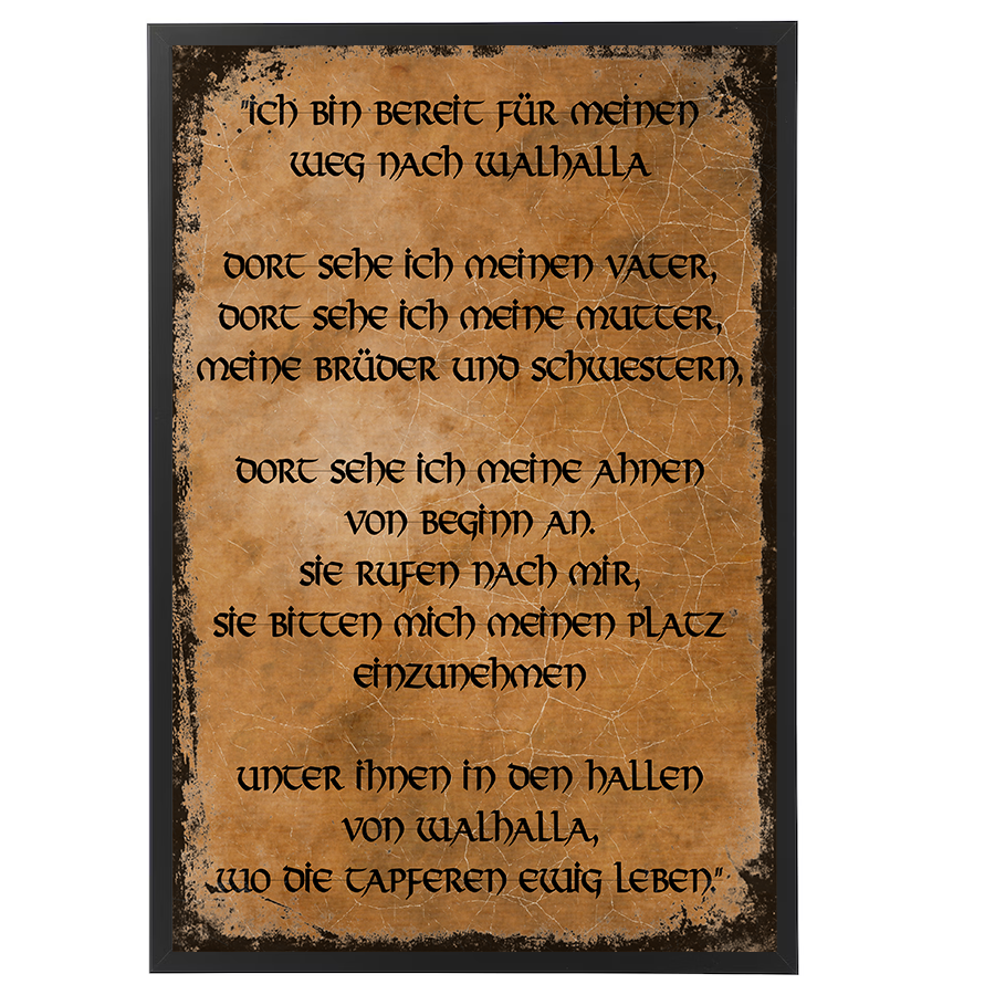 3er Wandbilder Wikinger Poster Set Ahnengesang