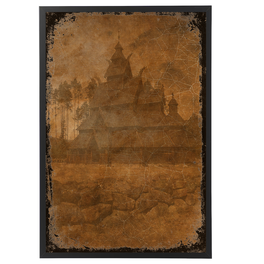 3er Wandbilder Wikinger Poster Set Stabskirche in Goslar