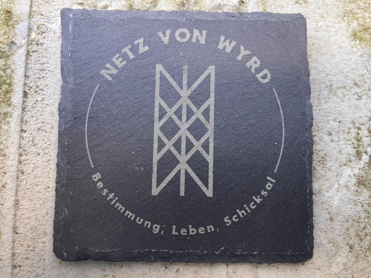 Netz von Wyrd vom Schieferuntersetzerset