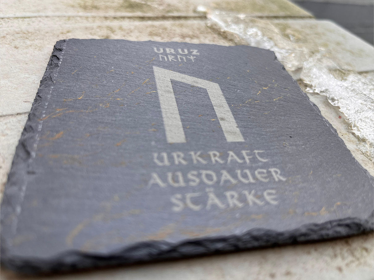 Uruz als Wunschrune für den Untersetzer