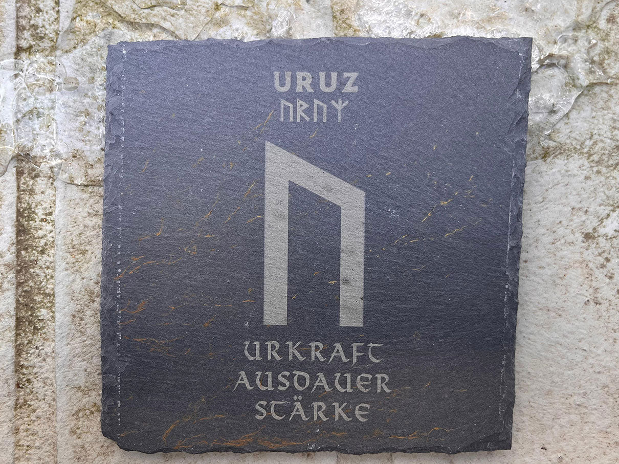 Details Uruz als Wunschrune für den Untersetzer