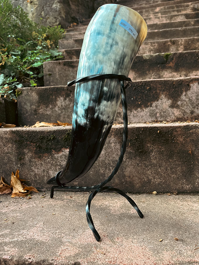 Wikinger Trinkhorn - Mittelalterliches Trinkhorn - Detailansicht