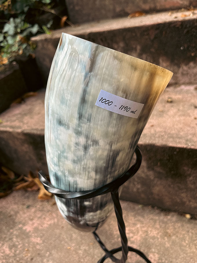 Wikinger Trinkhorn - Mittelalterliches Trinkhorn - Füllvolumen