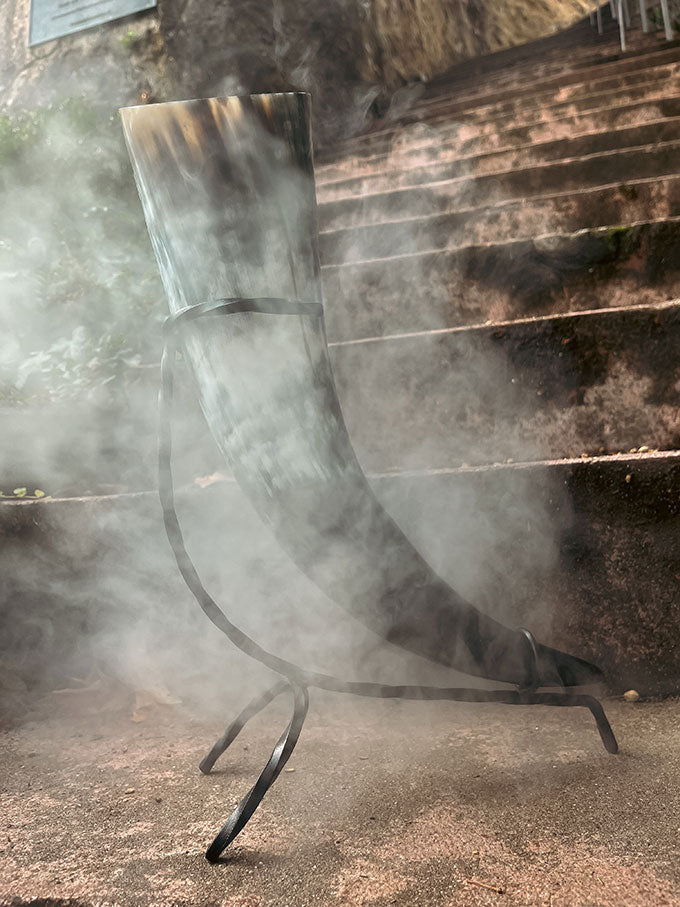 Wikinger Trinkhorn - Mittelalterliches Trinkhorn - Promofoto