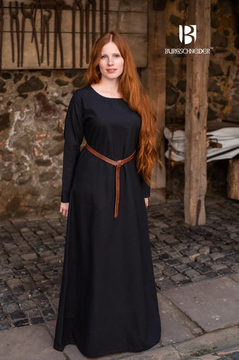 Unterkleid Wikinger Kleid Schildmaid Freya schwarz