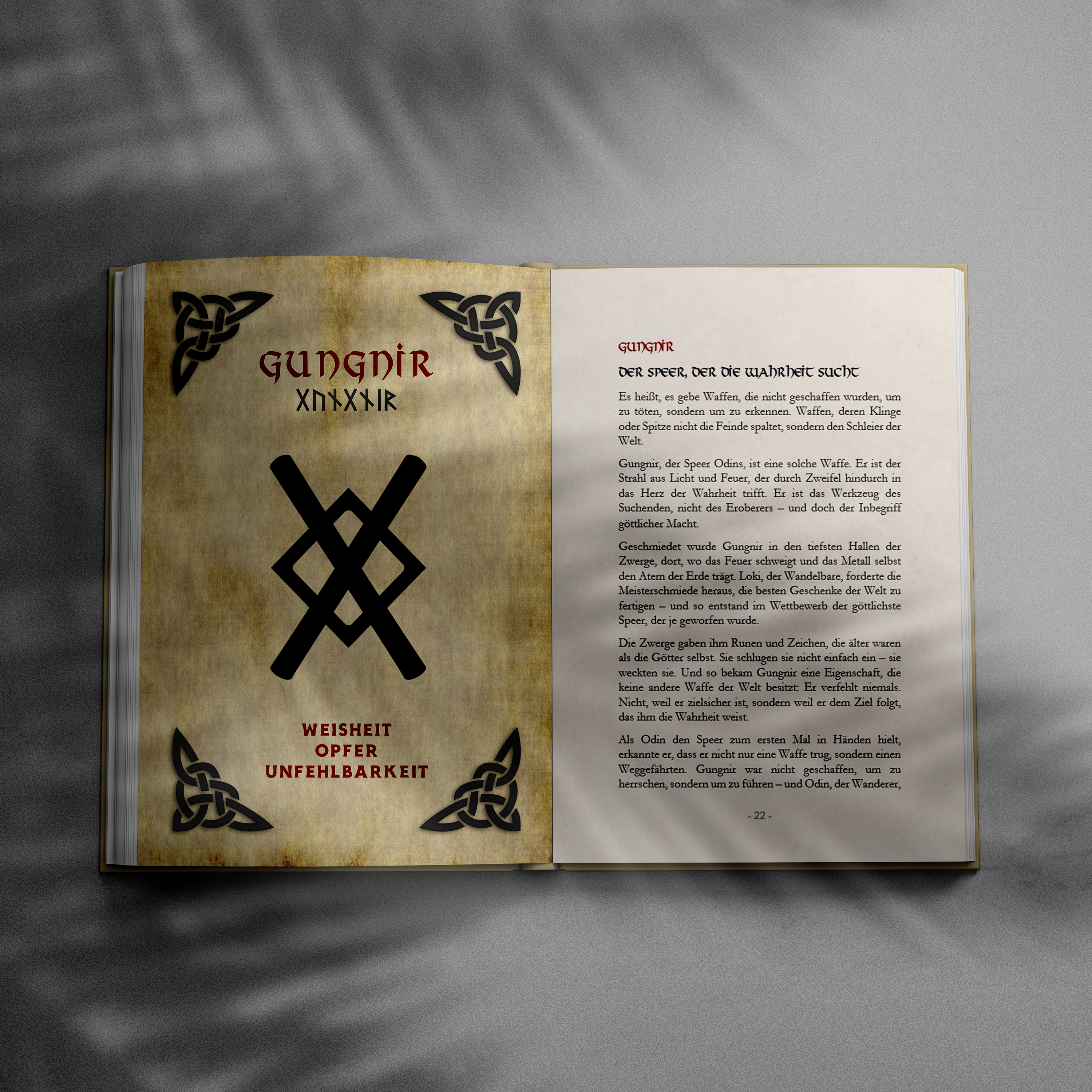 Buch 3: Die Lehre der nordischen Symbole - Werbebild - Innenseiten