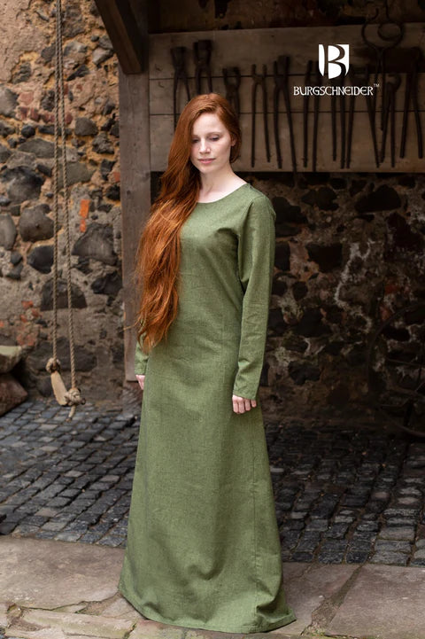 Unterkleid Wikinger Kleid Schildmaid Freya lindgrün