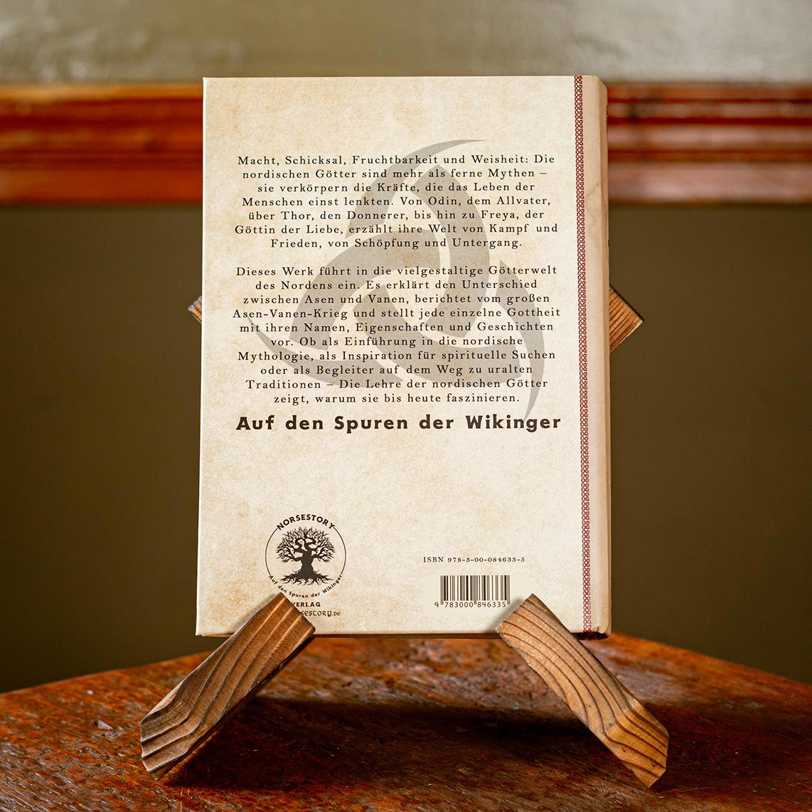 Hardcover Buch nordische Mythologie - Buch 2: Die Lehre der nordischen Götter - Rückseite
