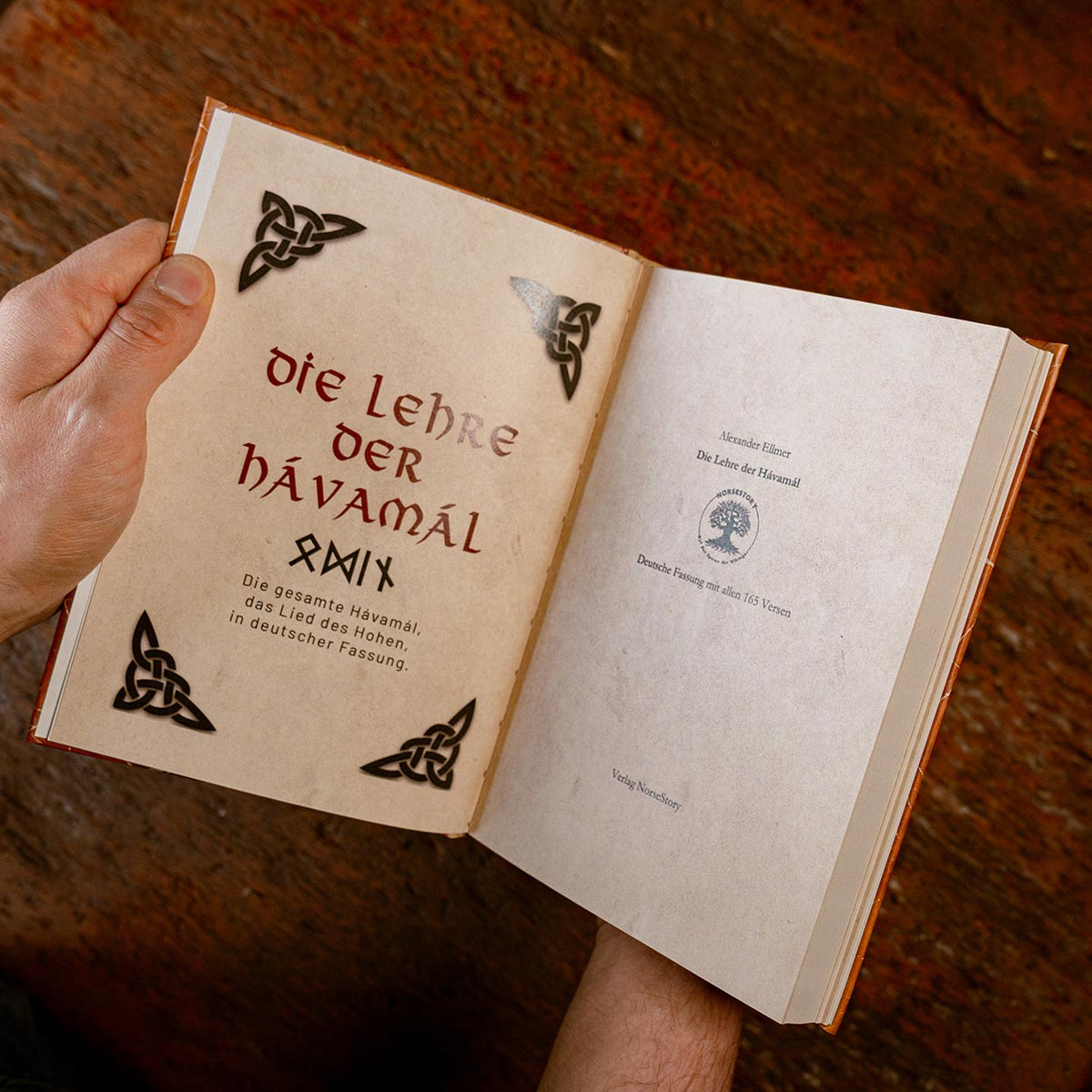Hardcover Buch nordische Mythologie - Buch 1: Die Lehre der Hávamál - Titelei