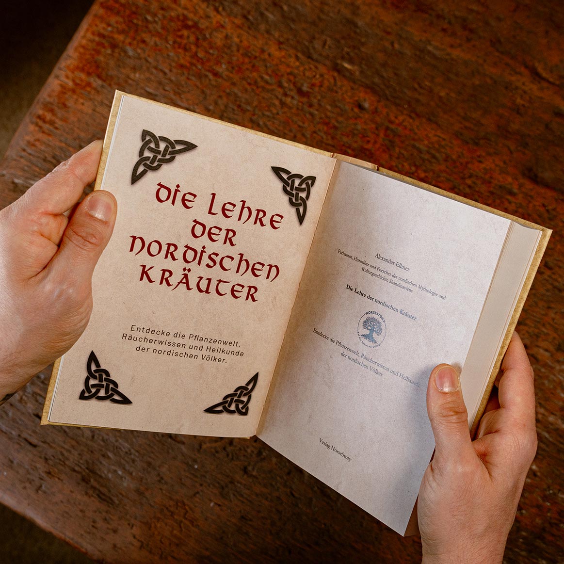 Hardcover Buch nordische Mythologie - Buch 6: Die Lehre der nordischen Kräuter - Titelei