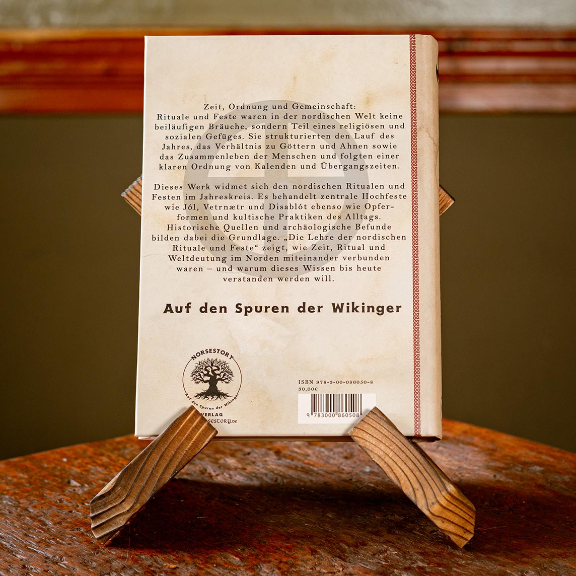 Hardcover Buch nordische Mythologie - Buch 5: Die Lehre der nordischen Rituale und Feste - Rückseite