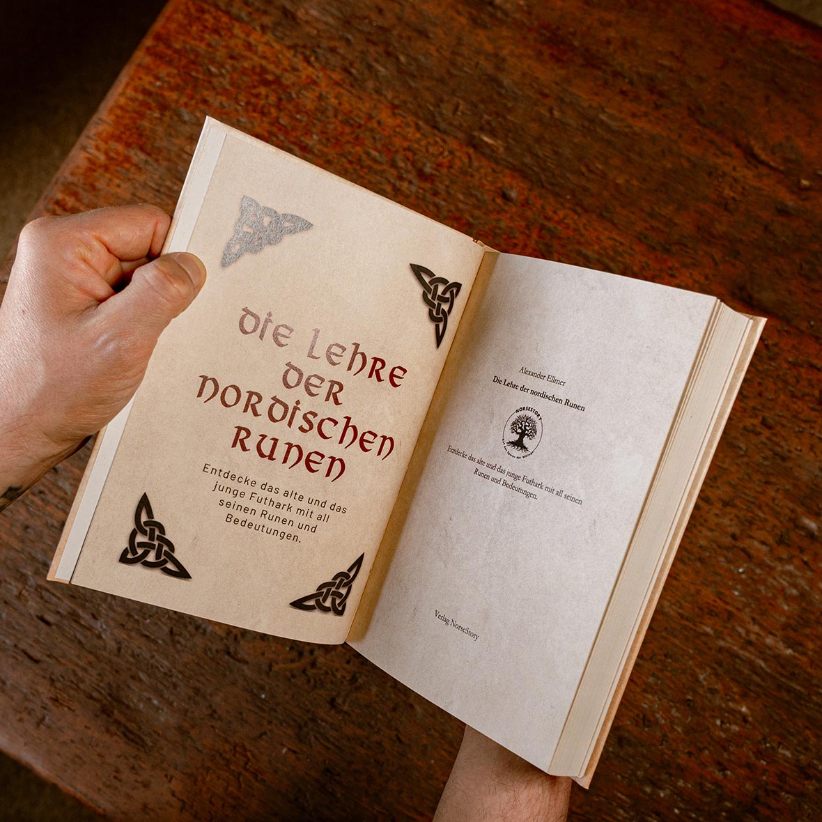 Hardcover Buch nordische Mythologie - Buch 4: Die Lehre der nordischen Runen - Titelei