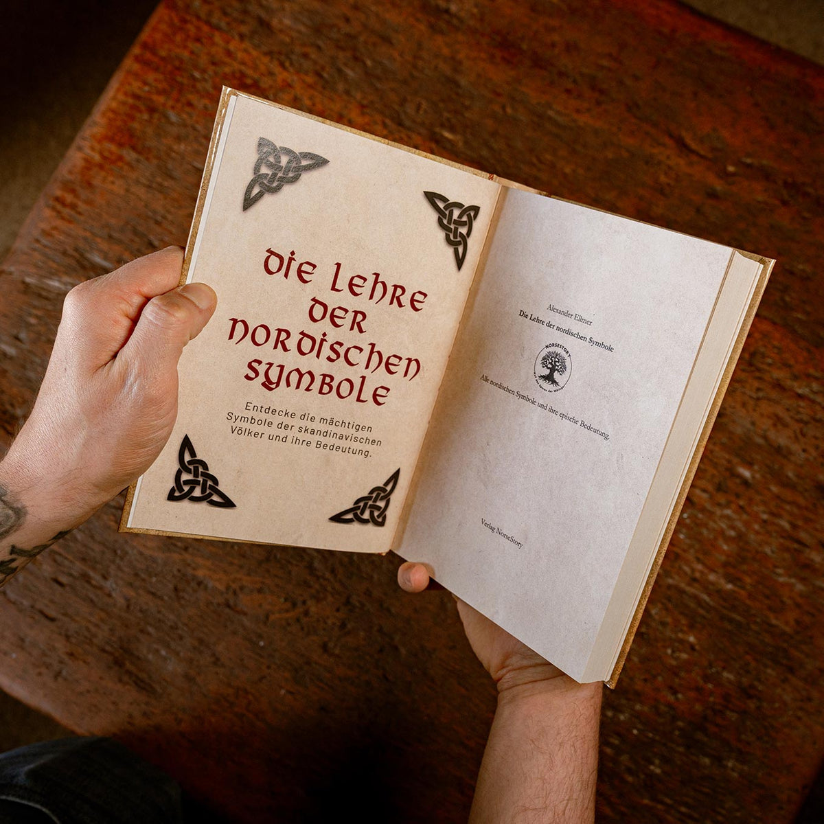 Hardcover Buch nordische Mythologie - Buch 3: Die Lehre der nordischen Symbole - Titelei