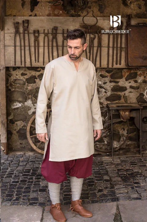 Mittelalter Wikinger Tunika Untertunika Leif hanf