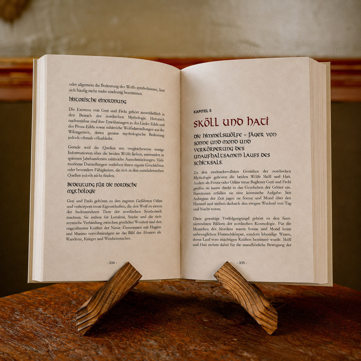 Die Lehre der nordischen Tiere - Hardcover Buch aus der Reihe "Die Lehre der nordischen Mythologie" - Innenseiten